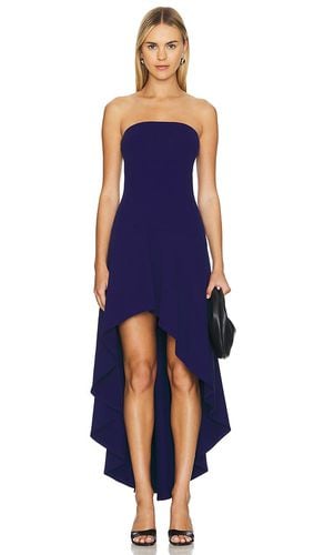 High Low Flared Tube Dress in Navy. - size M (also in S, XL, XS) - Susana Monaco - Modalova