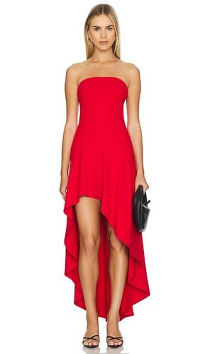 High Low Flared Tube Dress in Red. - size L (also in M, S, XS) - Susana Monaco - Modalova