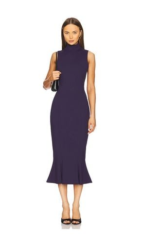 Mock Trumpet Sleeveless Midi Dress in Purple. - size L (also in M, S, XS) - Susana Monaco - Modalova