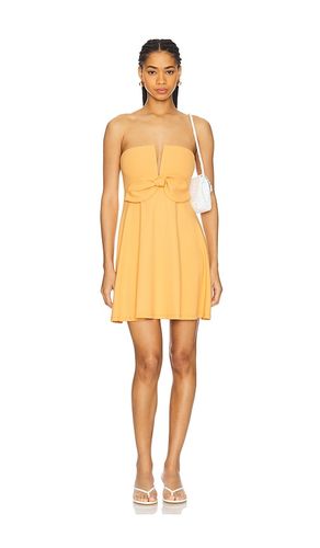 Carryover Bow V Wire Dress in Orange. - size M (also in XS) - Susana Monaco - Modalova