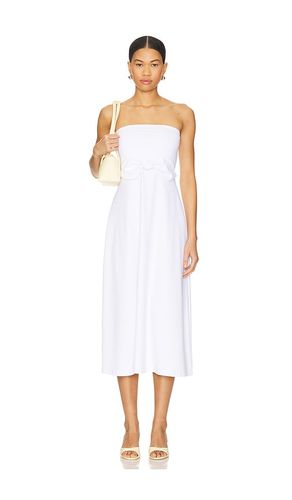 Strapless Bow Midi Dress in White. - size L (also in M, S, XL, XS) - Susana Monaco - Modalova