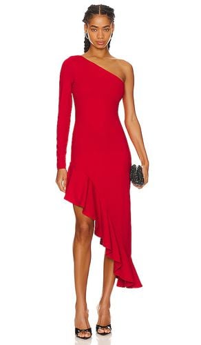 Ruffle High Low Dress in Red. - size M (also in XL) - Susana Monaco - Modalova