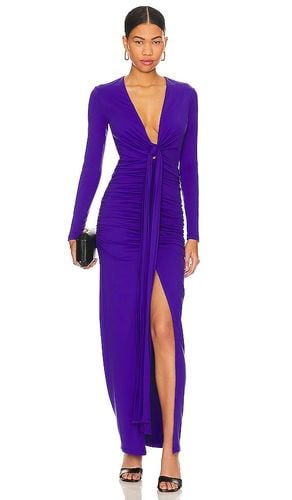 Tie Front Dress in Purple. - size L (also in M, S, XS) - Susana Monaco - Modalova