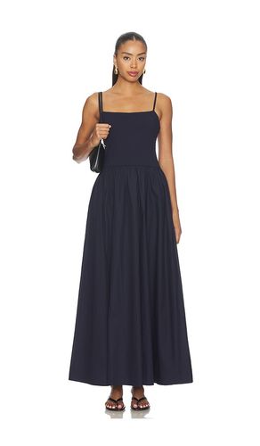 Poplin String Drop Waist Maxi Dress in Navy. - size S (also in L) - Susana Monaco - Modalova