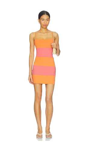 String Colorblock Mini Dress in Orange,Blush. - size S (also in XL) - Susana Monaco - Modalova
