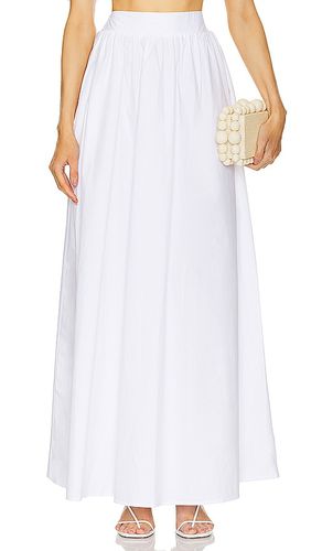 Falda larga de popelina en color blanco talla L en - White. Talla L (también en M, S, XL) - Susana Monaco - Modalova