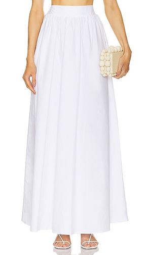 Falda larga de popelina en color blanco talla XL en - White. Talla XL (también en XS) - Susana Monaco - Modalova
