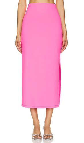 Falda midi en color rosado talla L en - Pink. Talla L (también en M, S, XL) - Susana Monaco - Modalova