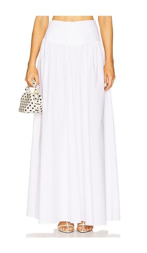 Falda maxi skirt en color blanco talla L en - White. Talla L (también en M, S, XL, XS) - Susana Monaco - Modalova