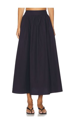 Poplin Midi Skirt in Black. - size L (also in XL) - Susana Monaco - Modalova