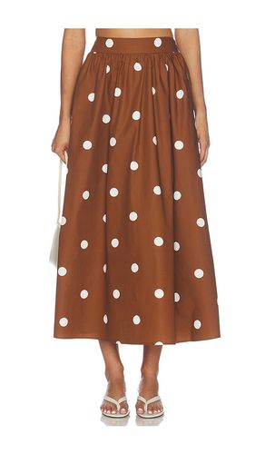 Polka Dot Poplin Midi Skirt in Multi. - size S (also in M, L, XL) - Susana Monaco - Modalova