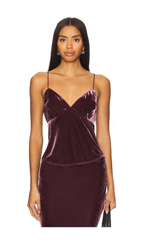 Velvet Silk Bias String Top in Purple. - size L (also in M, S, XL) - Susana Monaco - Modalova