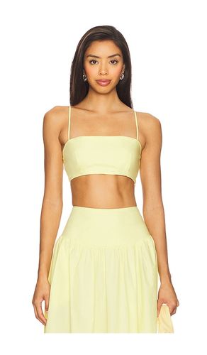 Crop String Top in Lemon. - size L (also in S, XL) - Susana Monaco - Modalova