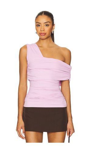 One Arm Gathered Top in Pink. - size M (also in S, XS) - Susana Monaco - Modalova