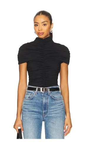 Mock Neck Overlay Gathered Top in . - size S (also in M, L) - Susana Monaco - Modalova