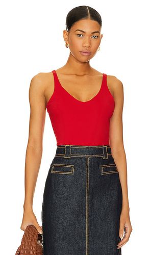 V Neck Top in Red. - size L (also in M, S) - Susana Monaco - Modalova