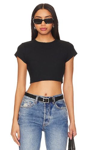 Ribbed Crop Tee in . - size L (also in M, S, XL, XS) - Susana Monaco - Modalova