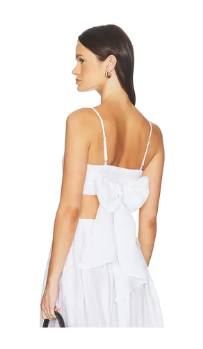 Solid Linen Tie Back Top in . Size M. Also in S, XL, XS - Susana Monaco - Modalova