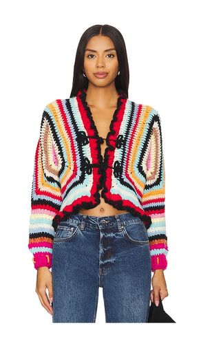Coral Crochet Cardi in Baby Blue. - size L (also in M, S, XL) - Tach Clothing - Modalova