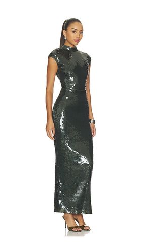Sequins Maxi Train Dress in Olive. - size 34 (also in 38, 40, 42) - ROTATE - Modalova