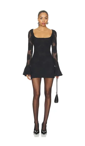 Flower Mesh Longsleeve Mini Dress in . Size 32. Also in 34, 36, 38 - ROTATE - Modalova