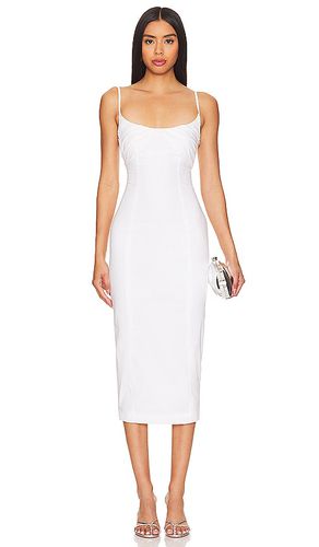 Ruched Midi Dress in White. - size 32 (also in 34, 36, 38, 40, 42) - ROTATE - Modalova