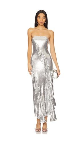 Sequin Maxi Ruffle Dress in Metallic . - size 32 (also in 34, 38, 40) - ROTATE - Modalova