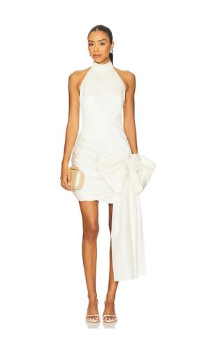 Satin Bow Dress in Ivory. - size 32 (also in 34, 36, 38, 42, 44) - ROTATE - Modalova