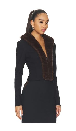 CARDIGAN MIT WEBPELZ-KRAGEN in . Größe 32. Also in 34, 36, 38, 40 - ROTATE - Modalova