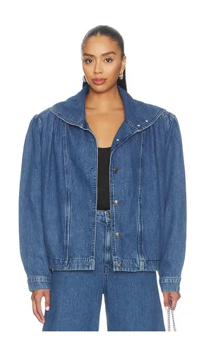 Gathered Denim Jacket in . Size 32. Also in 34, 36, 38, 40, 42, 44, 46 - ROTATE - Modalova