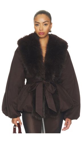 Faux Fur Collar Jacket in . Taglia 32. Also in 34, 36, 38, 40 - ROTATE - Modalova