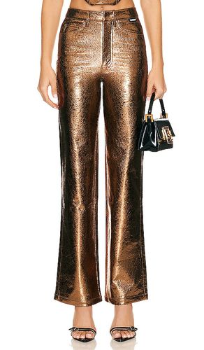 High Waist Pants in Metallic Bronze. - size 34 (also in 42) - ROTATE - Modalova