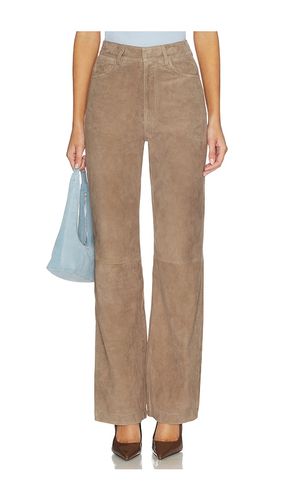 Straight Suede Pants in . Taglia 32. Also in 44, 46 - ROTATE - Modalova