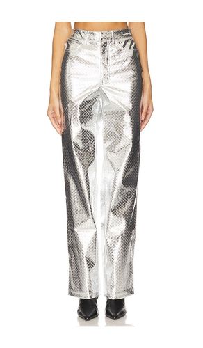 Braided Straight Pants in Metallic . - size 32 (also in 34) - ROTATE - Modalova