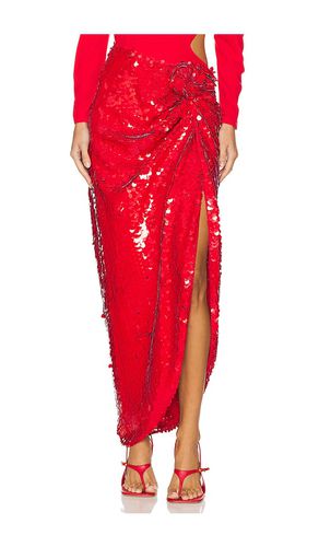 Asymmetric Sequin Skirt in Red. - size 34 (also in 36, 38, 40, 42) - ROTATE - Modalova