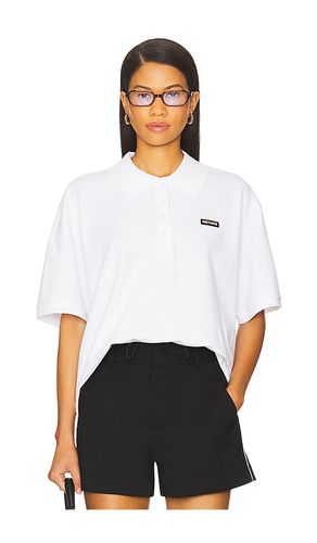 Cotton Short Sleeve Polo in White. - size L (also in M, S, XS) - ROTATE - Modalova