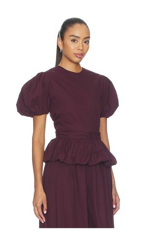 Puff Sleeve Top in Burgundy. - size 32 (also in 36, 40, 42) - ROTATE - Modalova