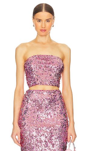 Sequin Crop Top in Pink. - size 32 (also in 34, 36, 38, 40, 42) - ROTATE - Modalova