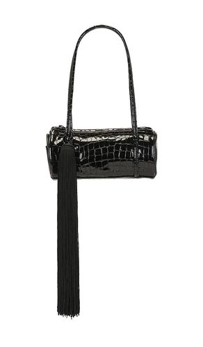 ROTATE Croco Barrel Bag in Black - ROTATE - Modalova