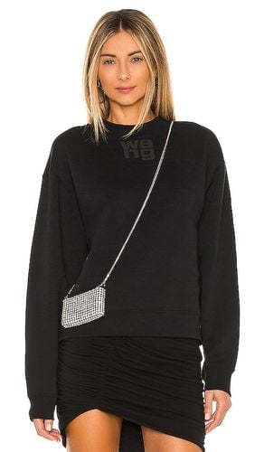 Essential Terry Crew Sweatshirt W/ Puff Paint Logo in . - size S (also in M) - Alexander Wang - Modalova