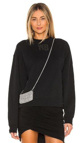 Essential Terry Crew Sweatshirt W/ Puff Paint Logo in . Taglia M, S, XS - Alexander Wang - Modalova