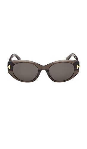 TOM FORD Oval Sunglasses in Grey - TOM FORD - Modalova