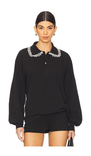 Cletus Lace Trim Long Sleeve Polo in . - size M (also in S, XS) - Tanner Fletcher - Modalova