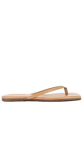 Lily Square Toe Flip Flop in Tan. - size 6 (also in 7) - TKEES - Modalova