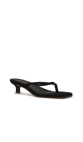 Julia Square Toe Suede Flip Flop in Black. - size 6 (also in 7, 8, 9) - TKEES - Modalova