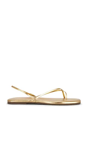 Millie Square Toe Sandal in Metallic Gold. - size 10 (also in 6, 7, 8, 9) - TKEES - Modalova