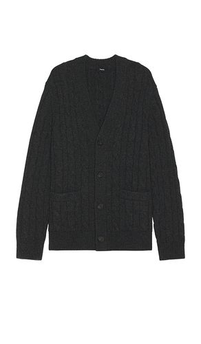 Cable Knit Cardigan in Grey. - size M (also in XL/1X) - Theory - Modalova