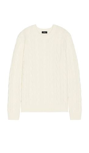 Cable Knit Sweater in White. - size L (also in M) - Theory - Modalova