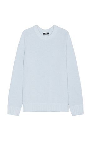 Heavy Wool Cashmere Crewneck Sweater in Blue. - size L (also in M, S, XL/1X) - Theory - Modalova