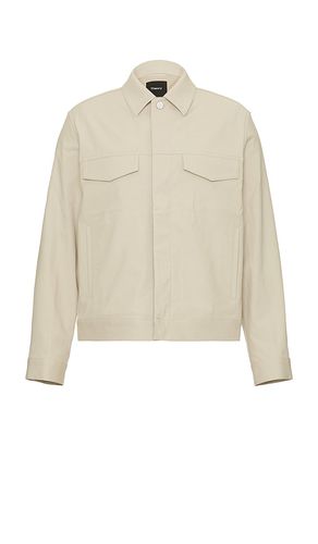 River Neoteric Twill Jacket in Cream. - size L (also in M, S) - Theory - Modalova